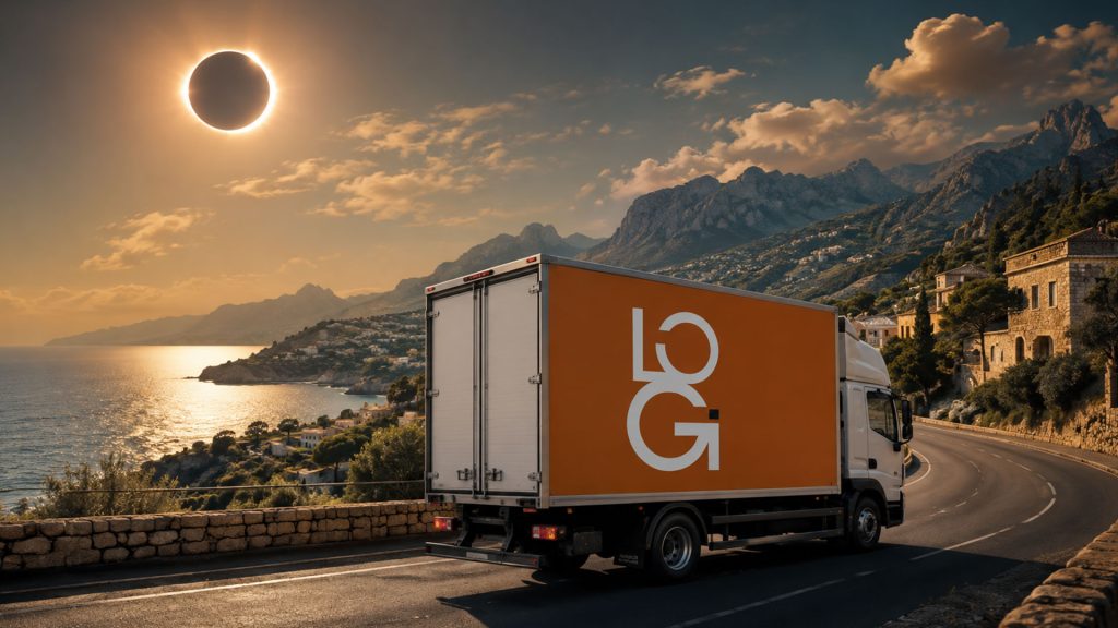 Eclipse de Mallorca, imagen sobre logística, distribución y transporte en Baleares