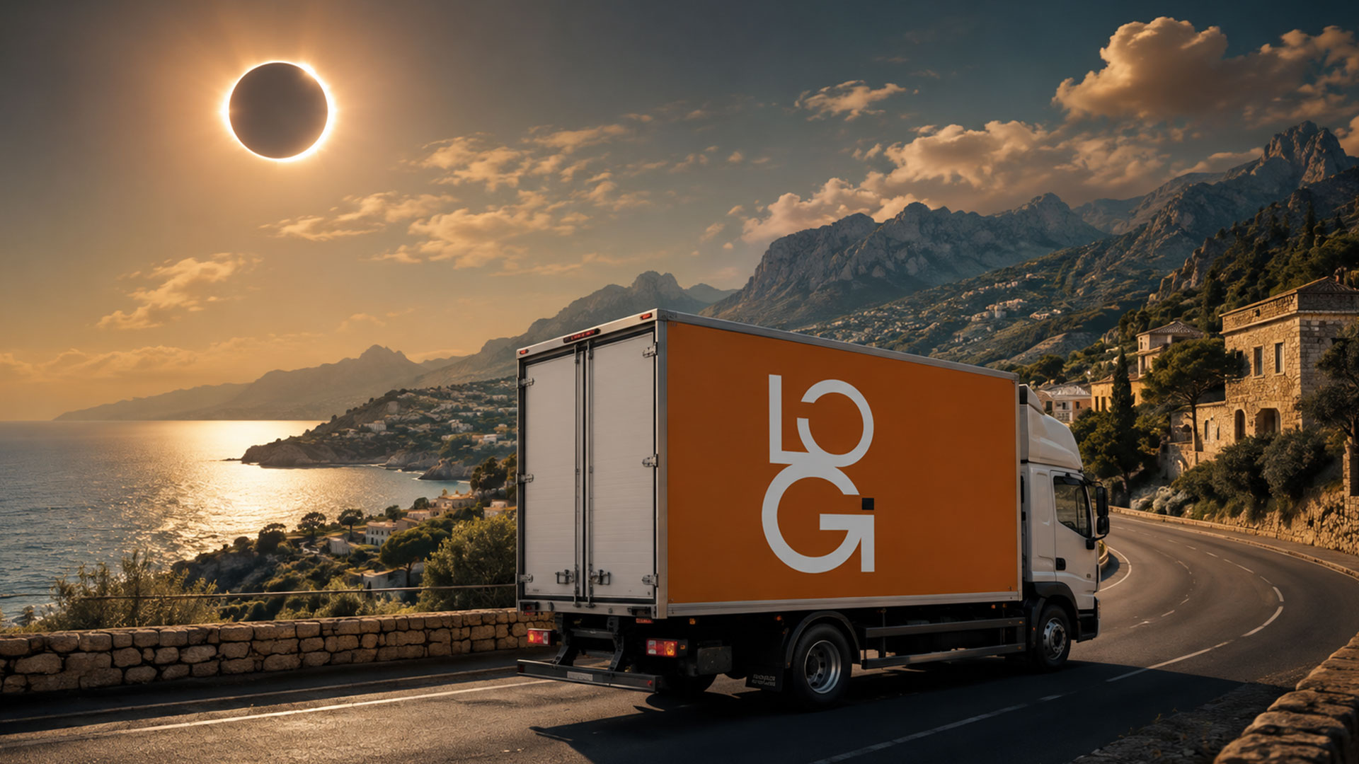 Eclipse de Mallorca, imagen sobre logística, distribución y transporte en Baleares